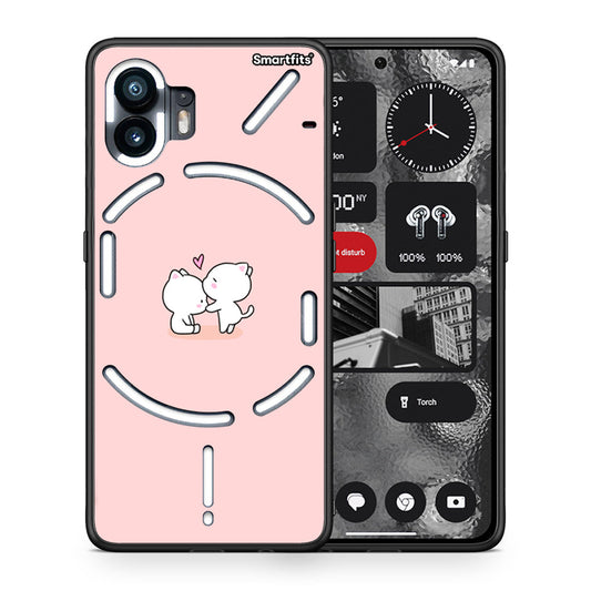 Θήκη Nothing Phone 2 Love Valentine από τη Smartfits με σχέδιο στο πίσω μέρος και μαύρο περίβλημα | Nothing Phone 2 Love Valentine case with colorful back and black bezels