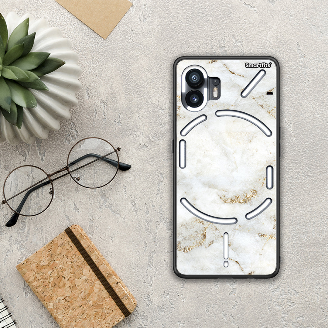 White Gold Marble - Nothing Phone 2 θήκη
