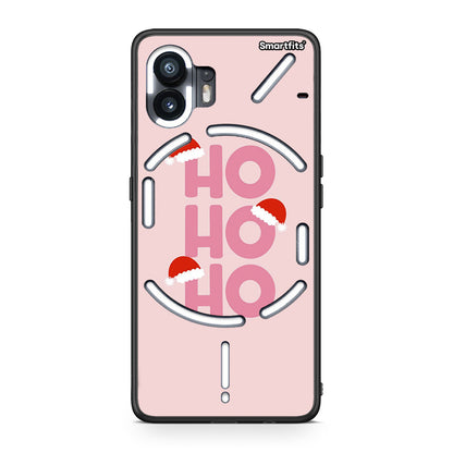 Nothing Phone 2 Xmas Ho Ho Ho θήκη από τη Smartfits με σχέδιο στο πίσω μέρος και μαύρο περίβλημα | Smartphone case with colorful back and black bezels by Smartfits
