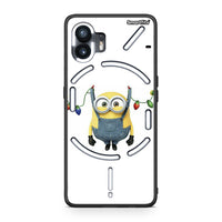 Thumbnail for Nothing Phone 2 Xmas Minion Lights θήκη από τη Smartfits με σχέδιο στο πίσω μέρος και μαύρο περίβλημα | Smartphone case with colorful back and black bezels by Smartfits