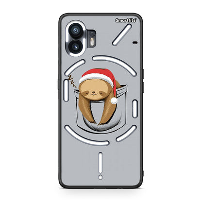 Nothing Phone 2 Xmas Zzzz θήκη από τη Smartfits με σχέδιο στο πίσω μέρος και μαύρο περίβλημα | Smartphone case with colorful back and black bezels by Smartfits
