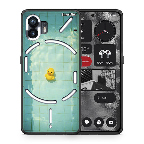 Θήκη Nothing Phone 2 Yellow Duck από τη Smartfits με σχέδιο στο πίσω μέρος και μαύρο περίβλημα | Nothing Phone 2 Yellow Duck case with colorful back and black bezels