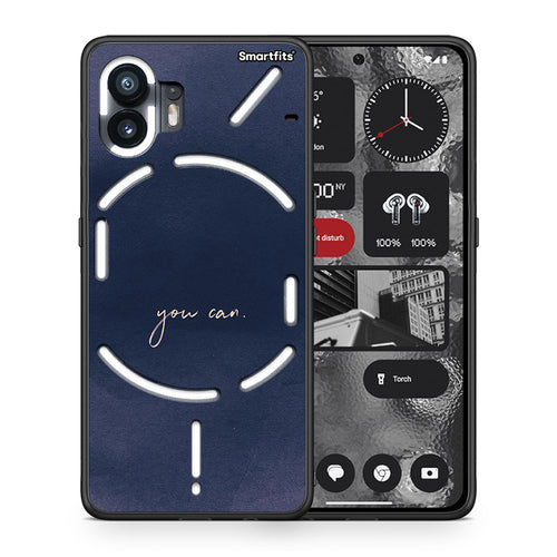 Θήκη Nothing Phone 2 You Can από τη Smartfits με σχέδιο στο πίσω μέρος και μαύρο περίβλημα | Nothing Phone 2 You Can case with colorful back and black bezels