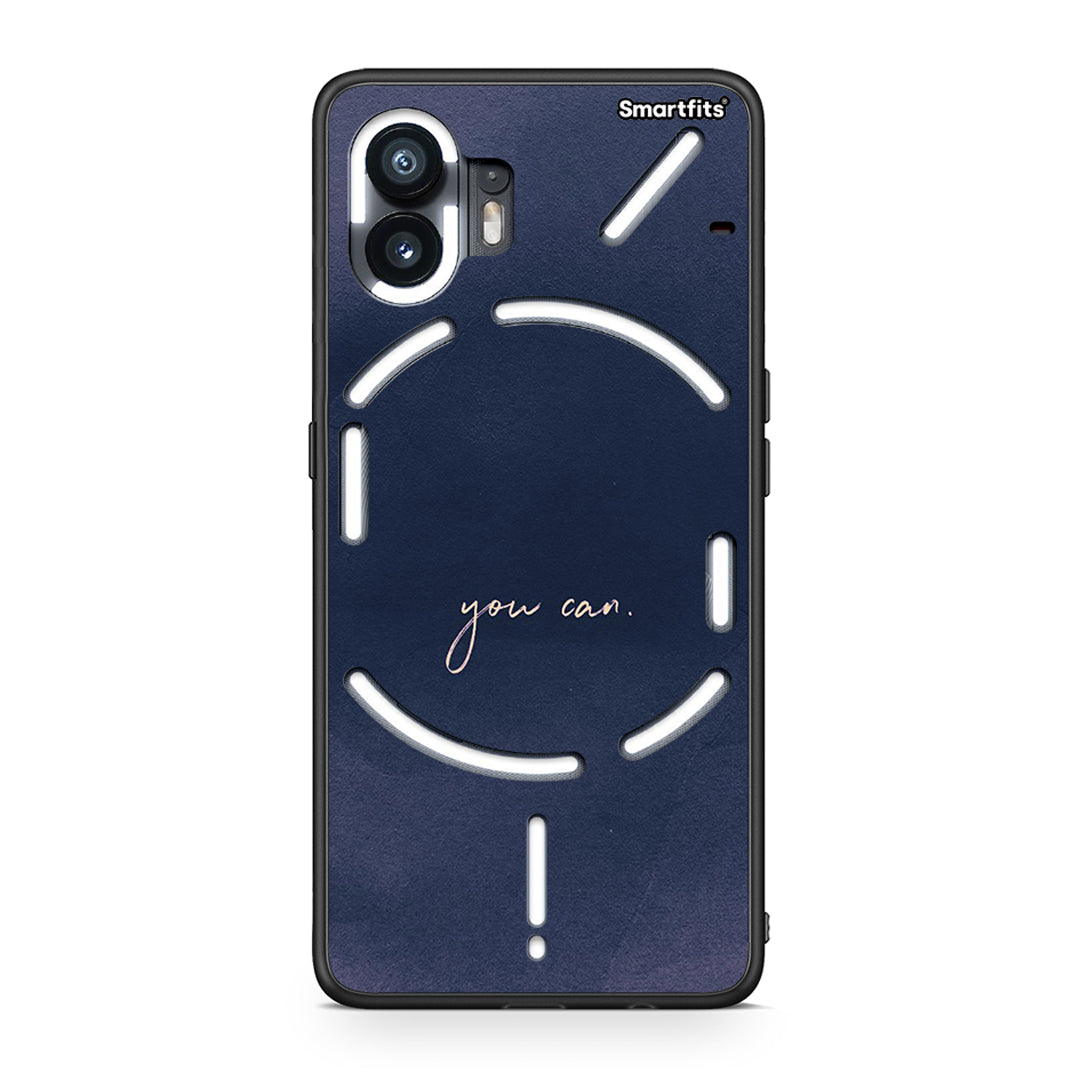 Nothing Phone 2 You Can θήκη από τη Smartfits με σχέδιο στο πίσω μέρος και μαύρο περίβλημα | Smartphone case with colorful back and black bezels by Smartfits