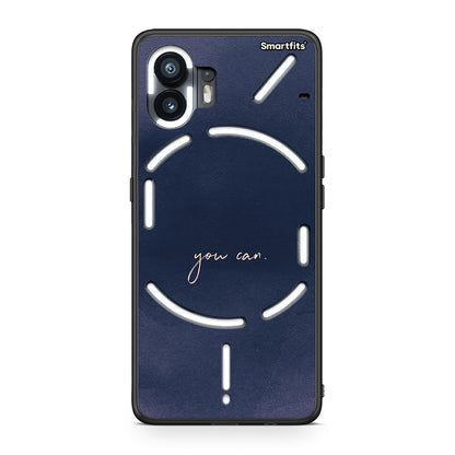 Nothing Phone 2 You Can θήκη από τη Smartfits με σχέδιο στο πίσω μέρος και μαύρο περίβλημα | Smartphone case with colorful back and black bezels by Smartfits