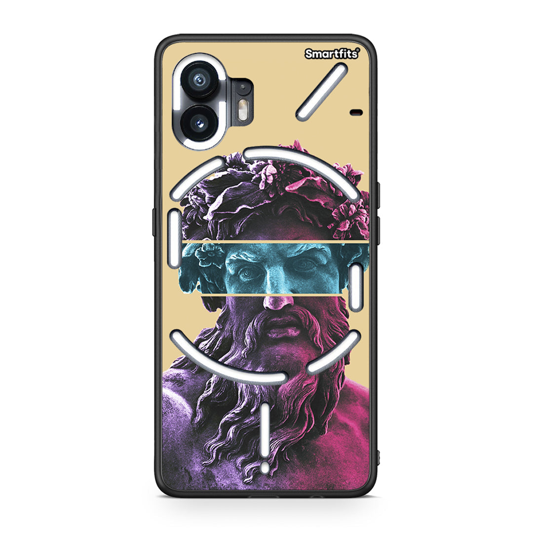 Nothing Phone 2 Zeus Art Θήκη Αγίου Βαλεντίνου από τη Smartfits με σχέδιο στο πίσω μέρος και μαύρο περίβλημα | Smartphone case with colorful back and black bezels by Smartfits