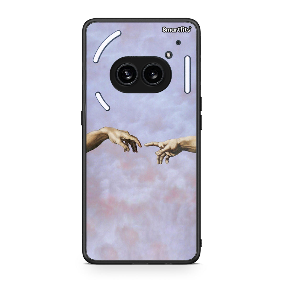 Nothing Phone 2a Adam Hand θήκη από τη Smartfits με σχέδιο στο πίσω μέρος και μαύρο περίβλημα | Smartphone case with colorful back and black bezels by Smartfits