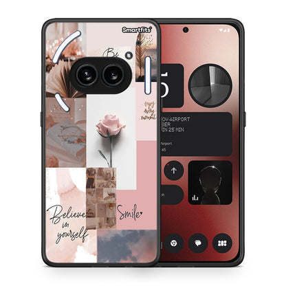 Θήκη Nothing Phone 2a Aesthetic Collage από τη Smartfits με σχέδιο στο πίσω μέρος και μαύρο περίβλημα | Nothing Phone 2a Aesthetic Collage case with colorful back and black bezels