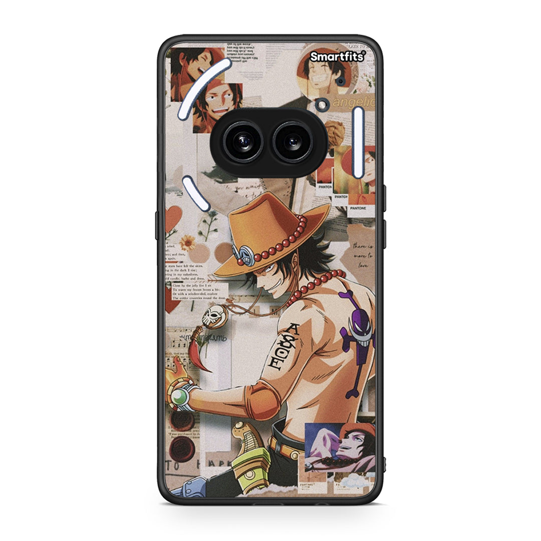 Nothing Phone 2a Anime Collage θήκη από τη Smartfits με σχέδιο στο πίσω μέρος και μαύρο περίβλημα | Smartphone case with colorful back and black bezels by Smartfits