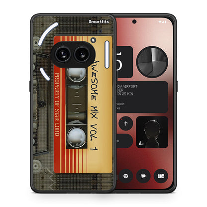 Θήκη Nothing Phone 2a Awesome Mix από τη Smartfits με σχέδιο στο πίσω μέρος και μαύρο περίβλημα | Nothing Phone 2a Awesome Mix case with colorful back and black bezels