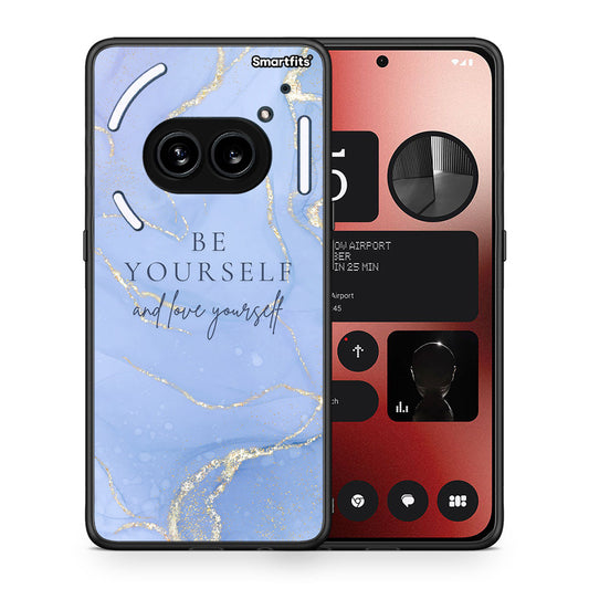 Θήκη Nothing Phone 2a Be Yourself από τη Smartfits με σχέδιο στο πίσω μέρος και μαύρο περίβλημα | Nothing Phone 2a Be Yourself case with colorful back and black bezels