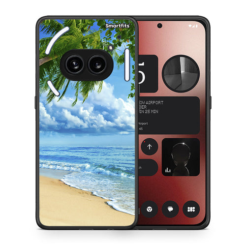Θήκη Nothing Phone 2a Beautiful Beach από τη Smartfits με σχέδιο στο πίσω μέρος και μαύρο περίβλημα | Nothing Phone 2a Beautiful Beach case with colorful back and black bezels