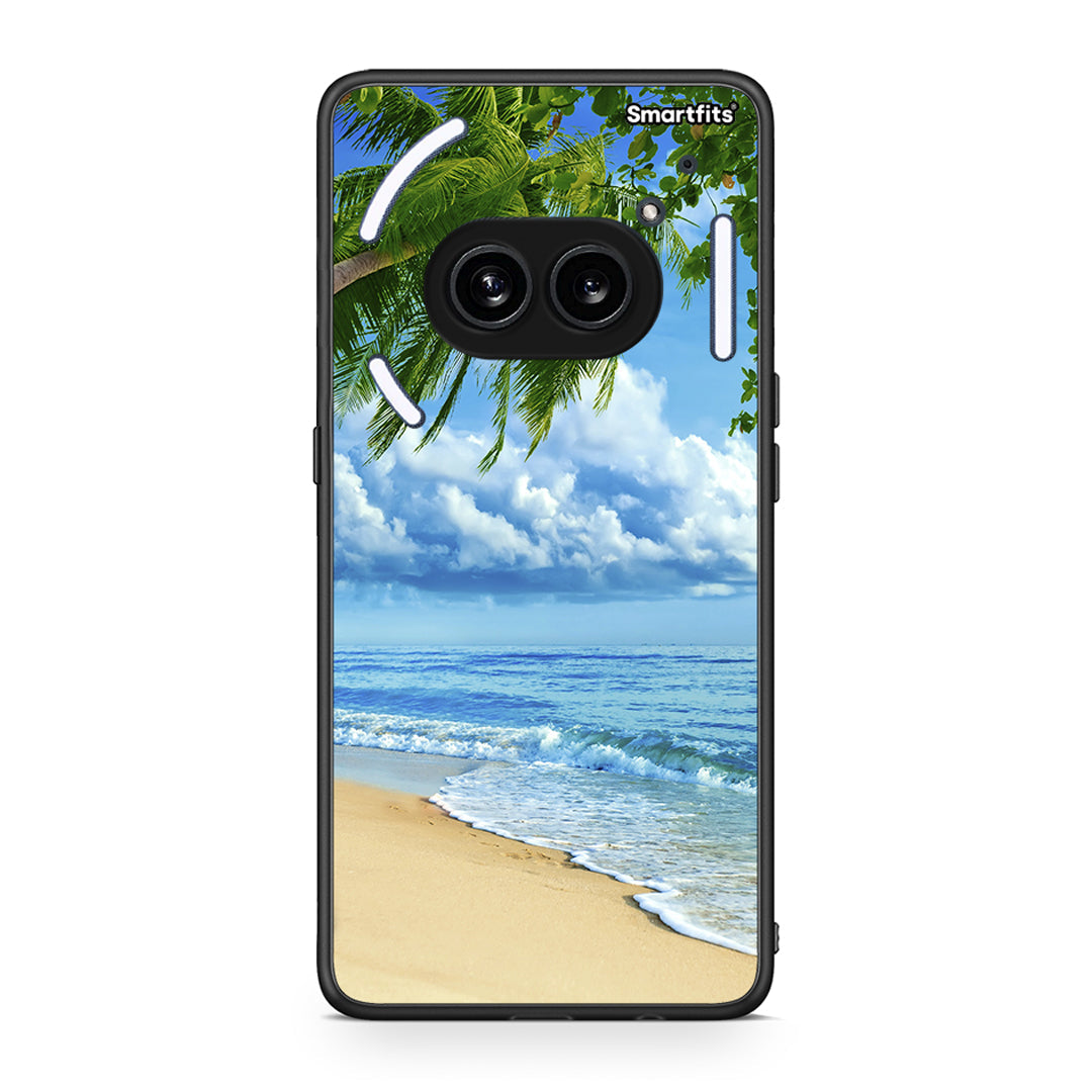 Nothing Phone 2a Beautiful Beach θήκη από τη Smartfits με σχέδιο στο πίσω μέρος και μαύρο περίβλημα | Smartphone case with colorful back and black bezels by Smartfits