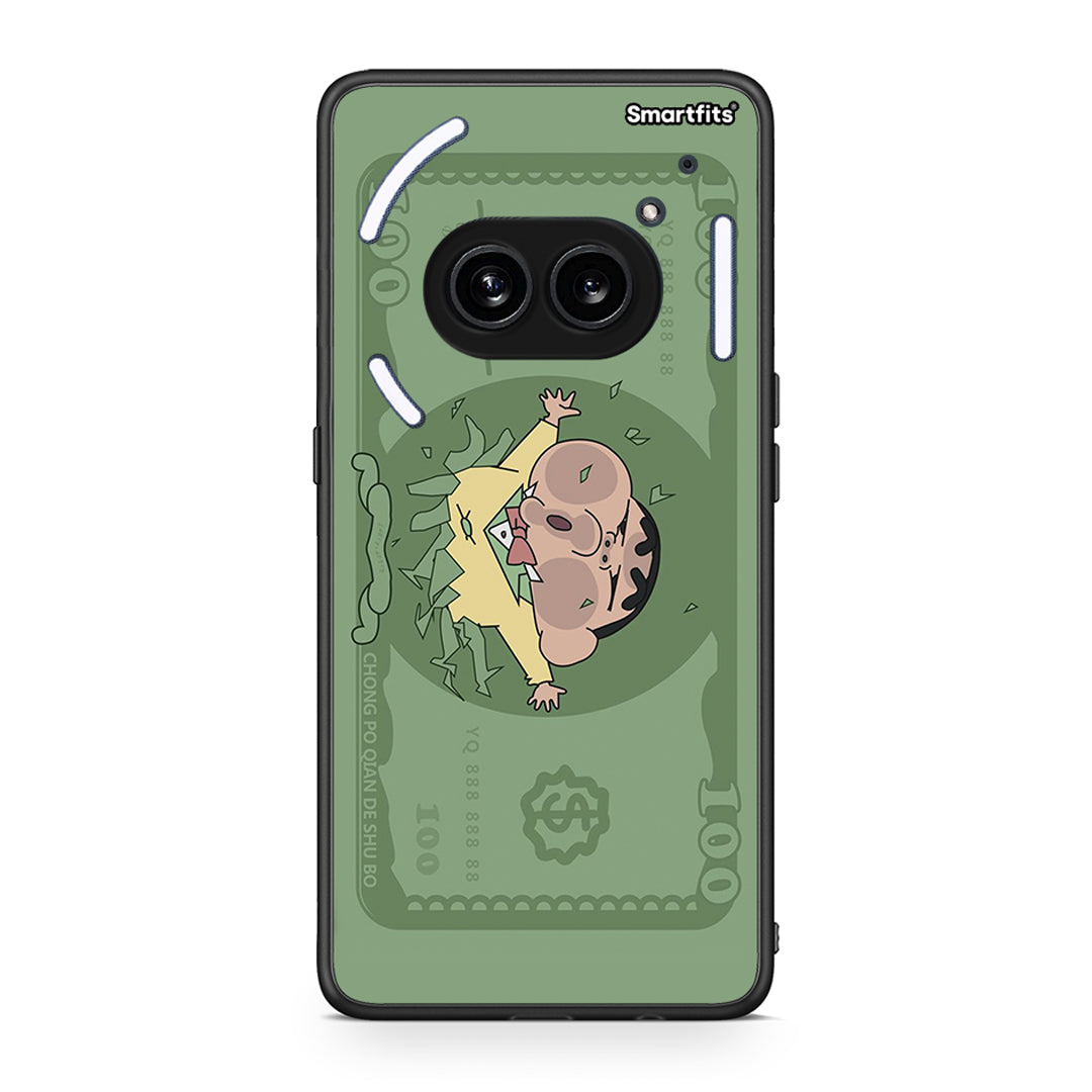 Nothing Phone 2a Big Money Θήκη Αγίου Βαλεντίνου από τη Smartfits με σχέδιο στο πίσω μέρος και μαύρο περίβλημα | Smartphone case with colorful back and black bezels by Smartfits