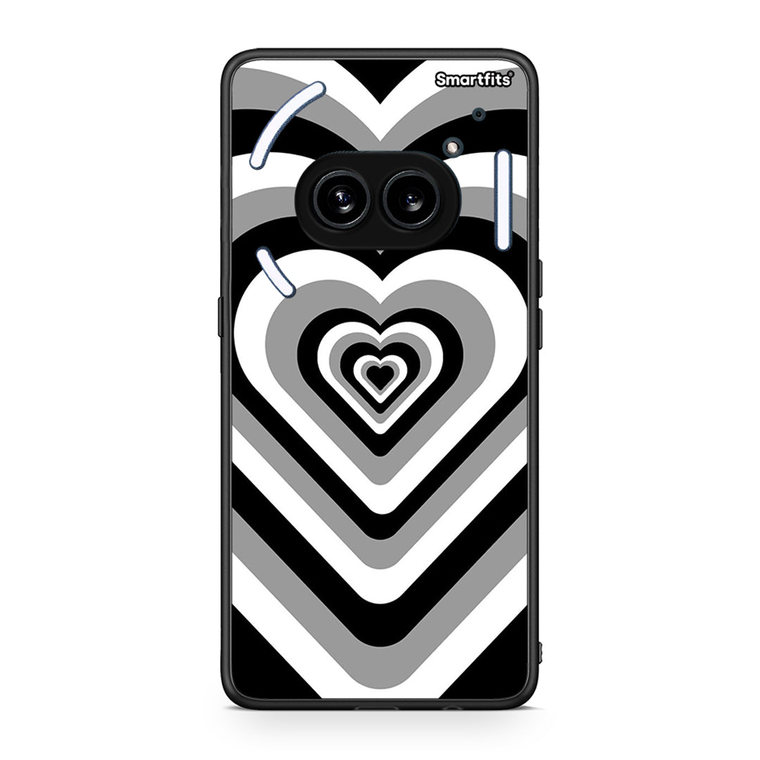 Nothing Phone 2a Black Hearts θήκη από τη Smartfits με σχέδιο στο πίσω μέρος και μαύρο περίβλημα | Smartphone case with colorful back and black bezels by Smartfits