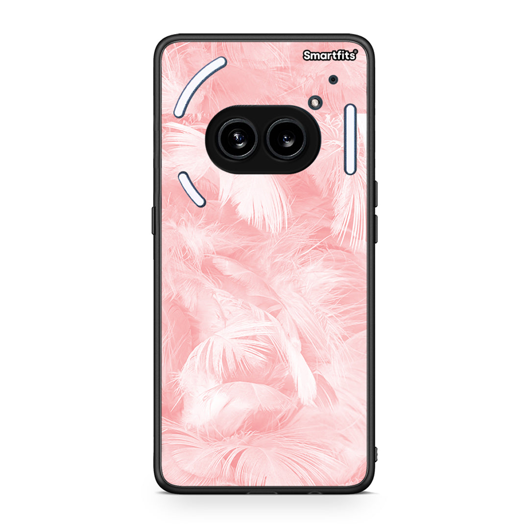 33 - Nothing Phone 2a Pink Feather Boho case, cover, bumper