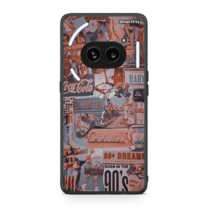 Nothing Phone 2a Born In 90s θήκη από τη Smartfits με σχέδιο στο πίσω μέρος και μαύρο περίβλημα | Smartphone case with colorful back and black bezels by Smartfits