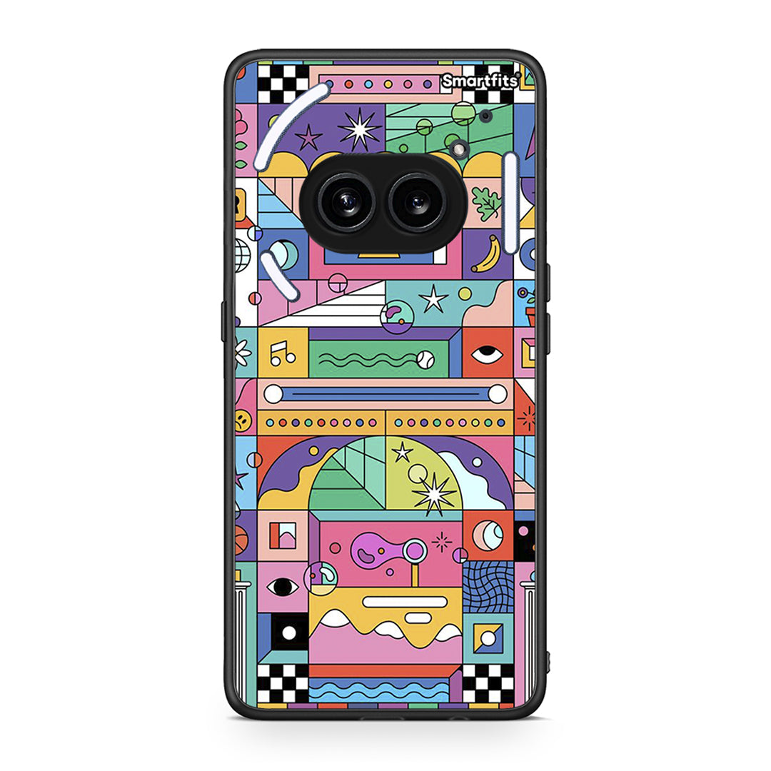 Nothing Phone 2a Bubbles Soap θήκη από τη Smartfits με σχέδιο στο πίσω μέρος και μαύρο περίβλημα | Smartphone case with colorful back and black bezels by Smartfits