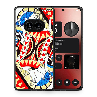 Θήκη Nothing Phone 2a Card Love από τη Smartfits με σχέδιο στο πίσω μέρος και μαύρο περίβλημα | Nothing Phone 2a Card Love case with colorful back and black bezels