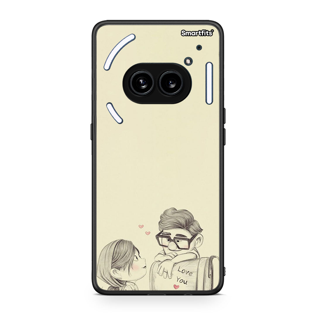 Nothing Phone 2a Carl And Ellie θήκη από τη Smartfits με σχέδιο στο πίσω μέρος και μαύρο περίβλημα | Smartphone case with colorful back and black bezels by Smartfits