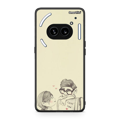 Nothing Phone 2a Carl And Ellie θήκη από τη Smartfits με σχέδιο στο πίσω μέρος και μαύρο περίβλημα | Smartphone case with colorful back and black bezels by Smartfits