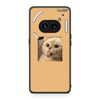 Thumbnail for Nothing Phone 2a Cat Tongue θήκη από τη Smartfits με σχέδιο στο πίσω μέρος και μαύρο περίβλημα | Smartphone case with colorful back and black bezels by Smartfits