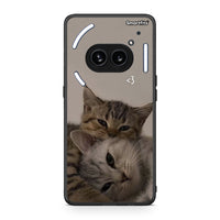 Thumbnail for Nothing Phone 2a Cats In Love Θήκη από τη Smartfits με σχέδιο στο πίσω μέρος και μαύρο περίβλημα | Smartphone case with colorful back and black bezels by Smartfits