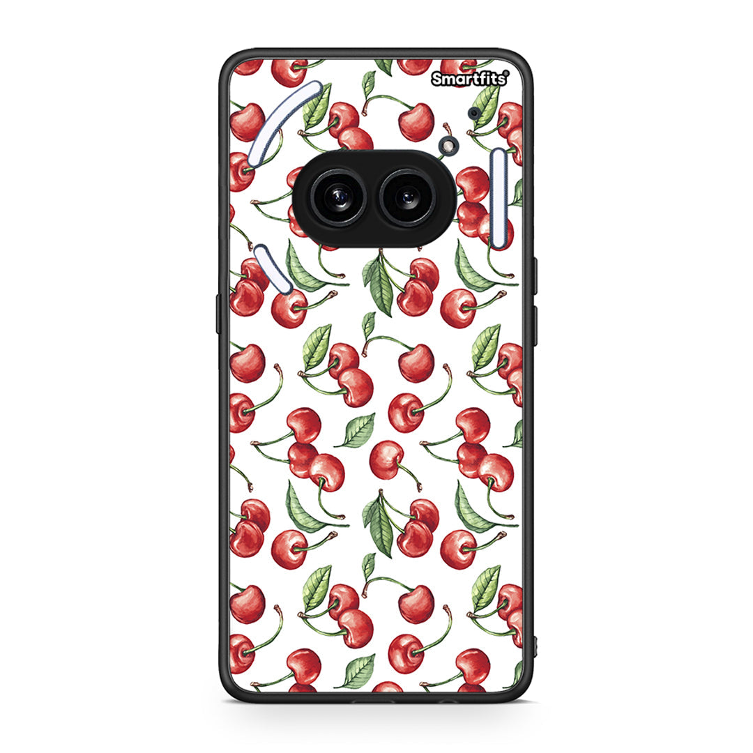 Nothing Phone 2a Cherry Summer θήκη από τη Smartfits με σχέδιο στο πίσω μέρος και μαύρο περίβλημα | Smartphone case with colorful back and black bezels by Smartfits