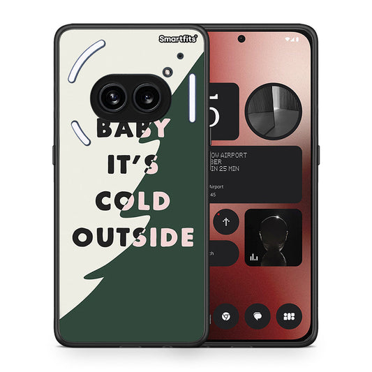 Θήκη Nothing Phone 2a Cold Outside από τη Smartfits με σχέδιο στο πίσω μέρος και μαύρο περίβλημα | Nothing Phone 2a Cold Outside case with colorful back and black bezels