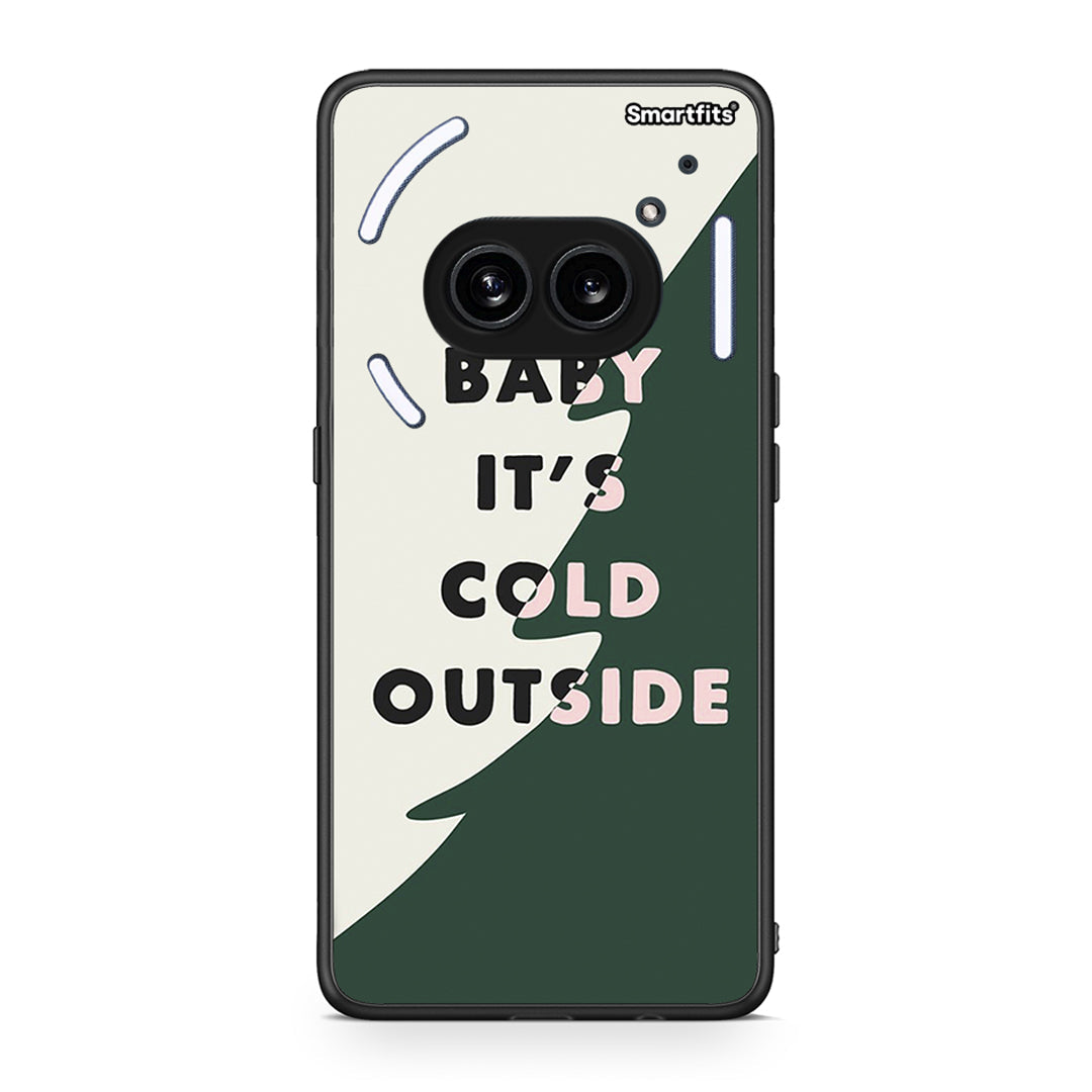 Nothing Phone 2a Cold Outside θήκη από τη Smartfits με σχέδιο στο πίσω μέρος και μαύρο περίβλημα | Smartphone case with colorful back and black bezels by Smartfits