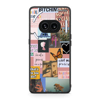 Thumbnail for Nothing Phone 2a Collage Bitchin Θήκη Αγίου Βαλεντίνου από τη Smartfits με σχέδιο στο πίσω μέρος και μαύρο περίβλημα | Smartphone case with colorful back and black bezels by Smartfits