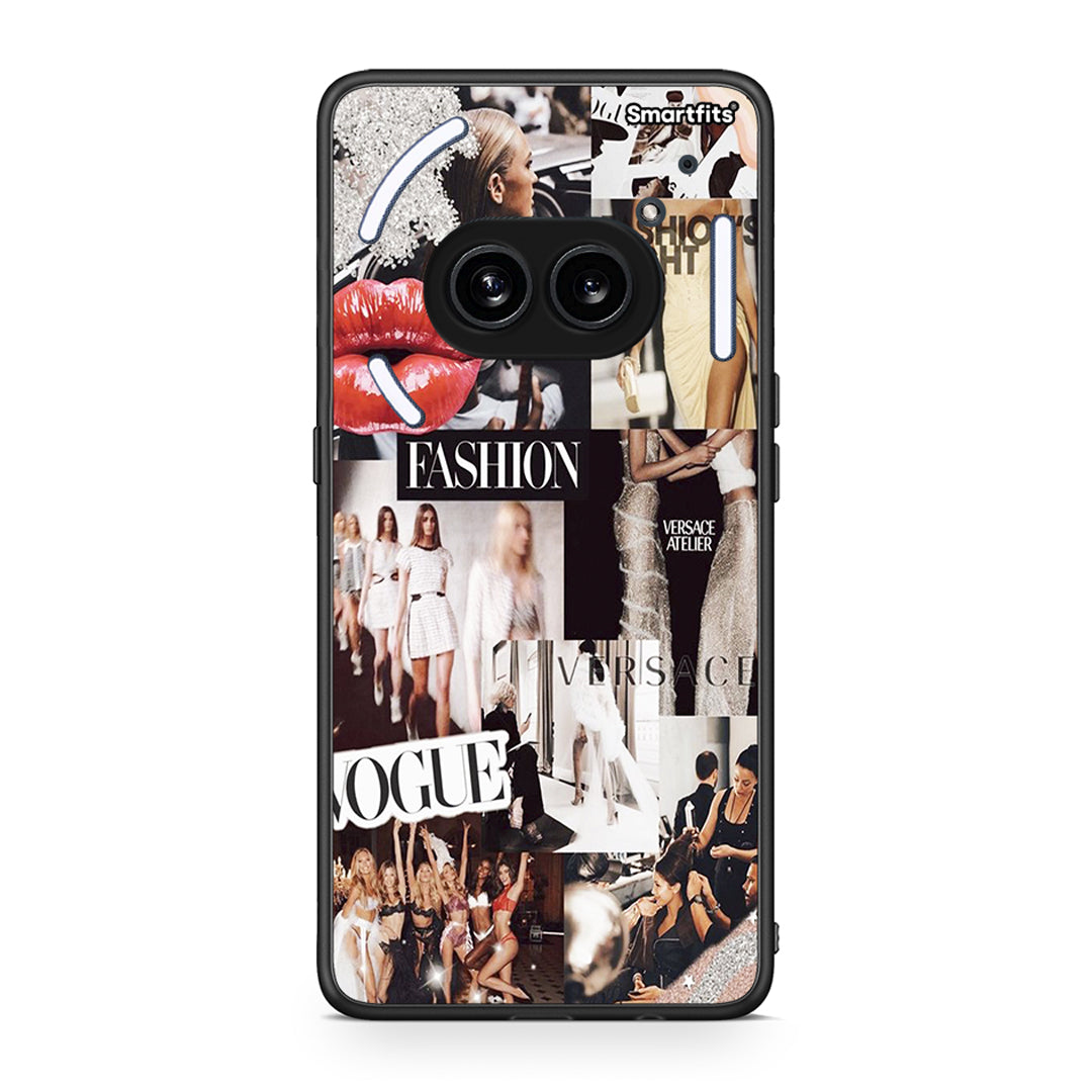 Nothing Phone 2a Collage Fashion Θήκη Αγίου Βαλεντίνου από τη Smartfits με σχέδιο στο πίσω μέρος και μαύρο περίβλημα | Smartphone case with colorful back and black bezels by Smartfits