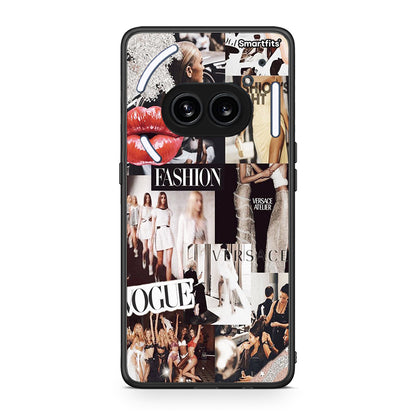 Nothing Phone 2a Collage Fashion Θήκη Αγίου Βαλεντίνου από τη Smartfits με σχέδιο στο πίσω μέρος και μαύρο περίβλημα | Smartphone case with colorful back and black bezels by Smartfits