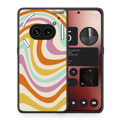 Θήκη Nothing Phone 2a Colourful Waves από τη Smartfits με σχέδιο στο πίσω μέρος και μαύρο περίβλημα | Nothing Phone 2a Colourful Waves case with colorful back and black bezels