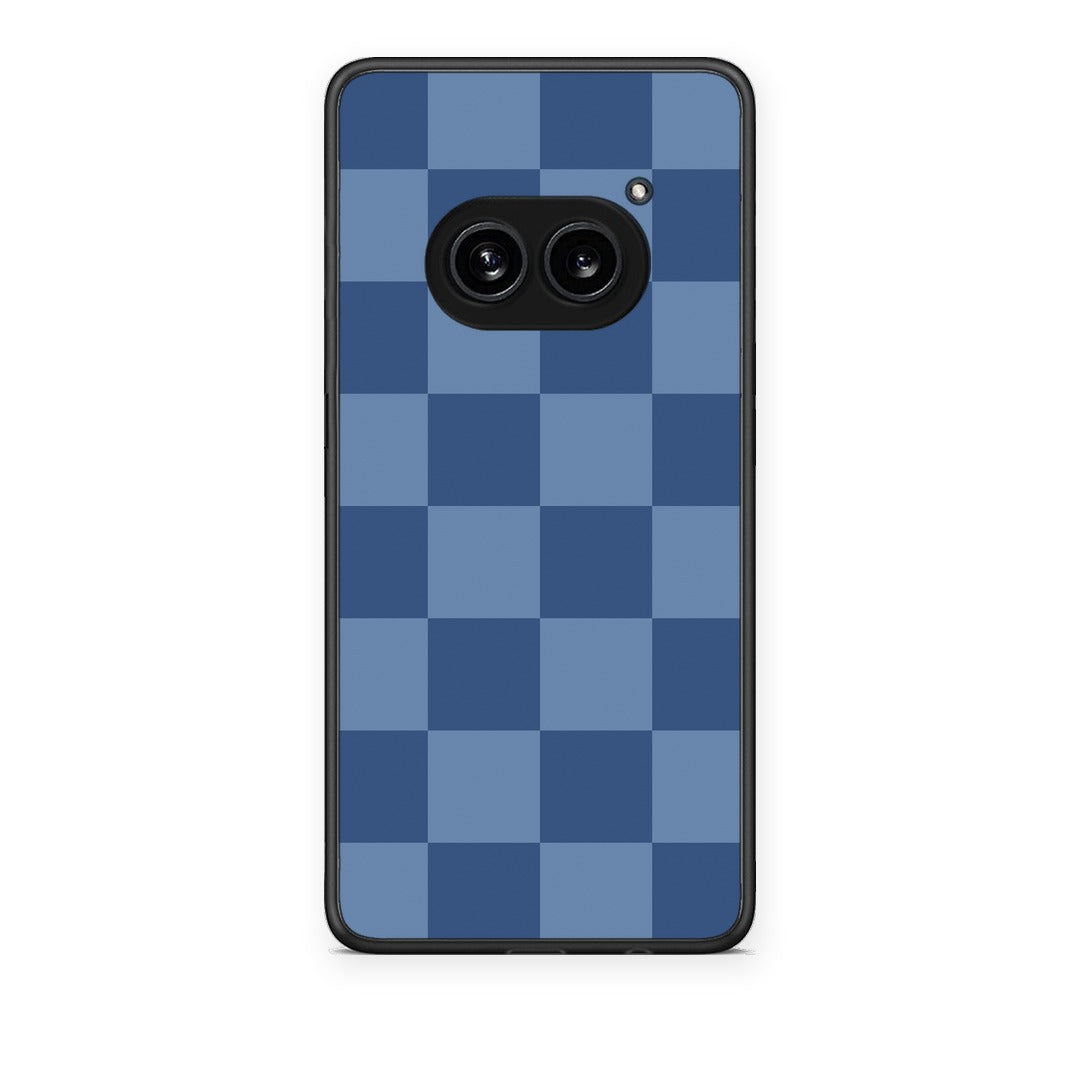 Θήκη Nothing Phone 2a Denim Blue Checkerboard από τη Smartfits με σχέδιο στο πίσω μέρος και μαύρο περίβλημα | Nothing Phone 2a Denim Blue Checkerboard case with colorful back and black bezels