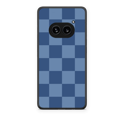 Θήκη Nothing Phone 2a Denim Blue Checkerboard από τη Smartfits με σχέδιο στο πίσω μέρος και μαύρο περίβλημα | Nothing Phone 2a Denim Blue Checkerboard case with colorful back and black bezels