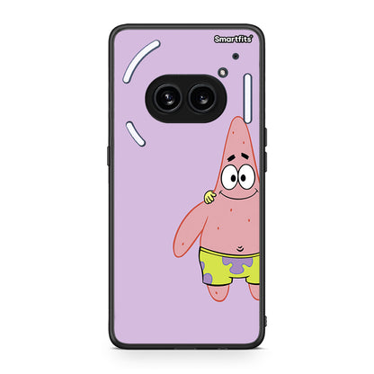 Nothing Phone 2a Friends Patrick θήκη από τη Smartfits με σχέδιο στο πίσω μέρος και μαύρο περίβλημα | Smartphone case with colorful back and black bezels by Smartfits
