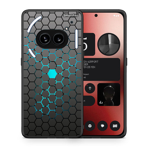 Θήκη Nothing Phone 2a Hexagonal Geometric από τη Smartfits με σχέδιο στο πίσω μέρος και μαύρο περίβλημα | Nothing Phone 2a Hexagonal Geometric case with colorful back and black bezels