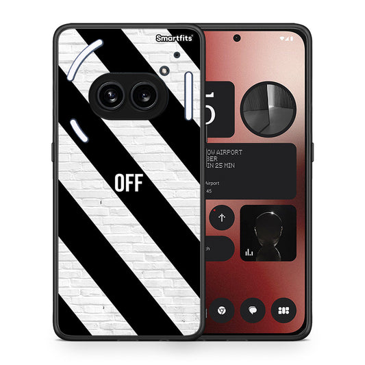 Θήκη Nothing Phone 2a Get Off από τη Smartfits με σχέδιο στο πίσω μέρος και μαύρο περίβλημα | Nothing Phone 2a Get Off case with colorful back and black bezels