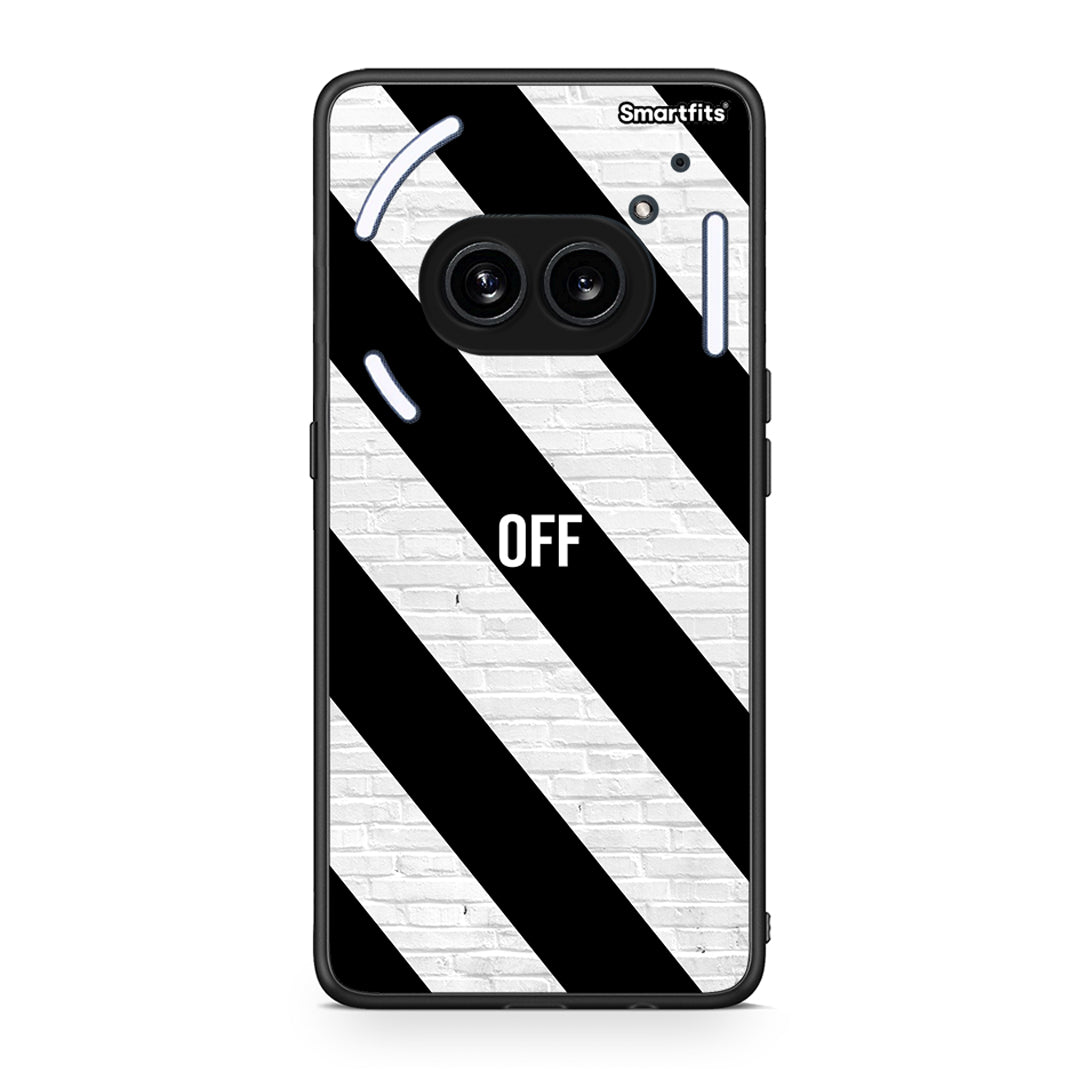 Nothing Phone 2a Get Off θήκη από τη Smartfits με σχέδιο στο πίσω μέρος και μαύρο περίβλημα | Smartphone case with colorful back and black bezels by Smartfits