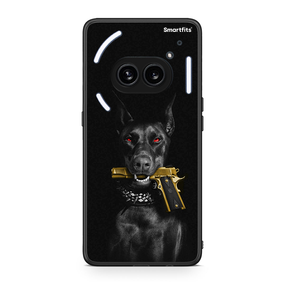 Nothing Phone 2a Golden Gun Θήκη Αγίου Βαλεντίνου από τη Smartfits με σχέδιο στο πίσω μέρος και μαύρο περίβλημα | Smartphone case with colorful back and black bezels by Smartfits