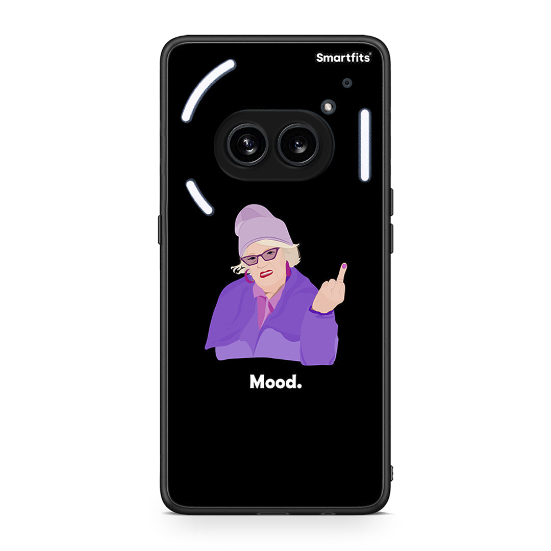 Nothing Phone 2a Grandma Mood Black θήκη από τη Smartfits με σχέδιο στο πίσω μέρος και μαύρο περίβλημα | Smartphone case with colorful back and black bezels by Smartfits