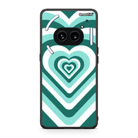 Thumbnail for Nothing Phone 2a Green Hearts θήκη από τη Smartfits με σχέδιο στο πίσω μέρος και μαύρο περίβλημα | Smartphone case with colorful back and black bezels by Smartfits