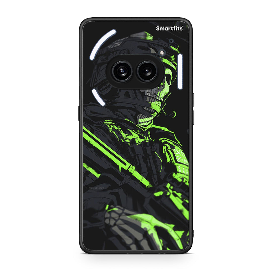 Nothing Phone 2a Green Soldier Θήκη Αγίου Βαλεντίνου από τη Smartfits με σχέδιο στο πίσω μέρος και μαύρο περίβλημα | Smartphone case with colorful back and black bezels by Smartfits