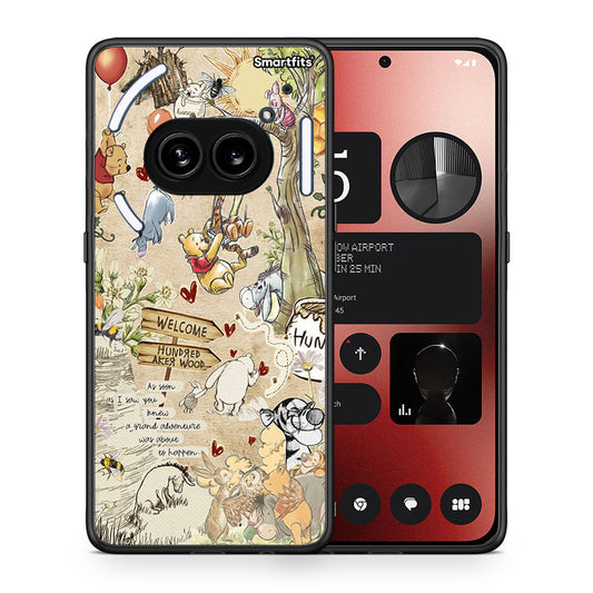 Θήκη Nothing Phone 2a Happy Friends από τη Smartfits με σχέδιο στο πίσω μέρος και μαύρο περίβλημα | Nothing Phone 2a Happy Friends case with colorful back and black bezels