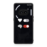 Thumbnail for Nothing Phone 2a Heart Vs Brain Θήκη Αγίου Βαλεντίνου από τη Smartfits με σχέδιο στο πίσω μέρος και μαύρο περίβλημα | Smartphone case with colorful back and black bezels by Smartfits
