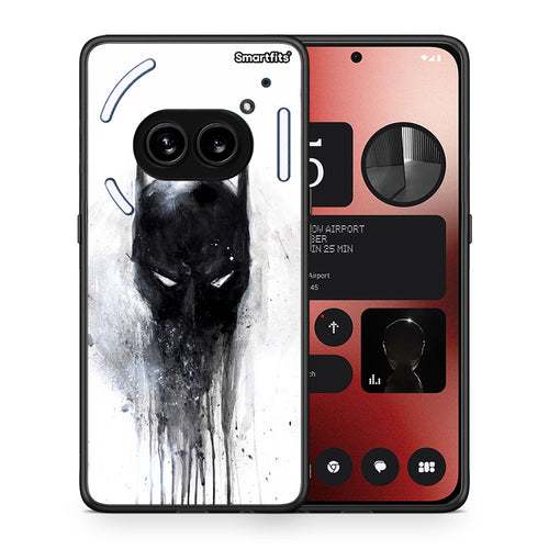 Θήκη Nothing Phone 2a Paint Bat Hero από τη Smartfits με σχέδιο στο πίσω μέρος και μαύρο περίβλημα | Nothing Phone 2a Paint Bat Hero case with colorful back and black bezels