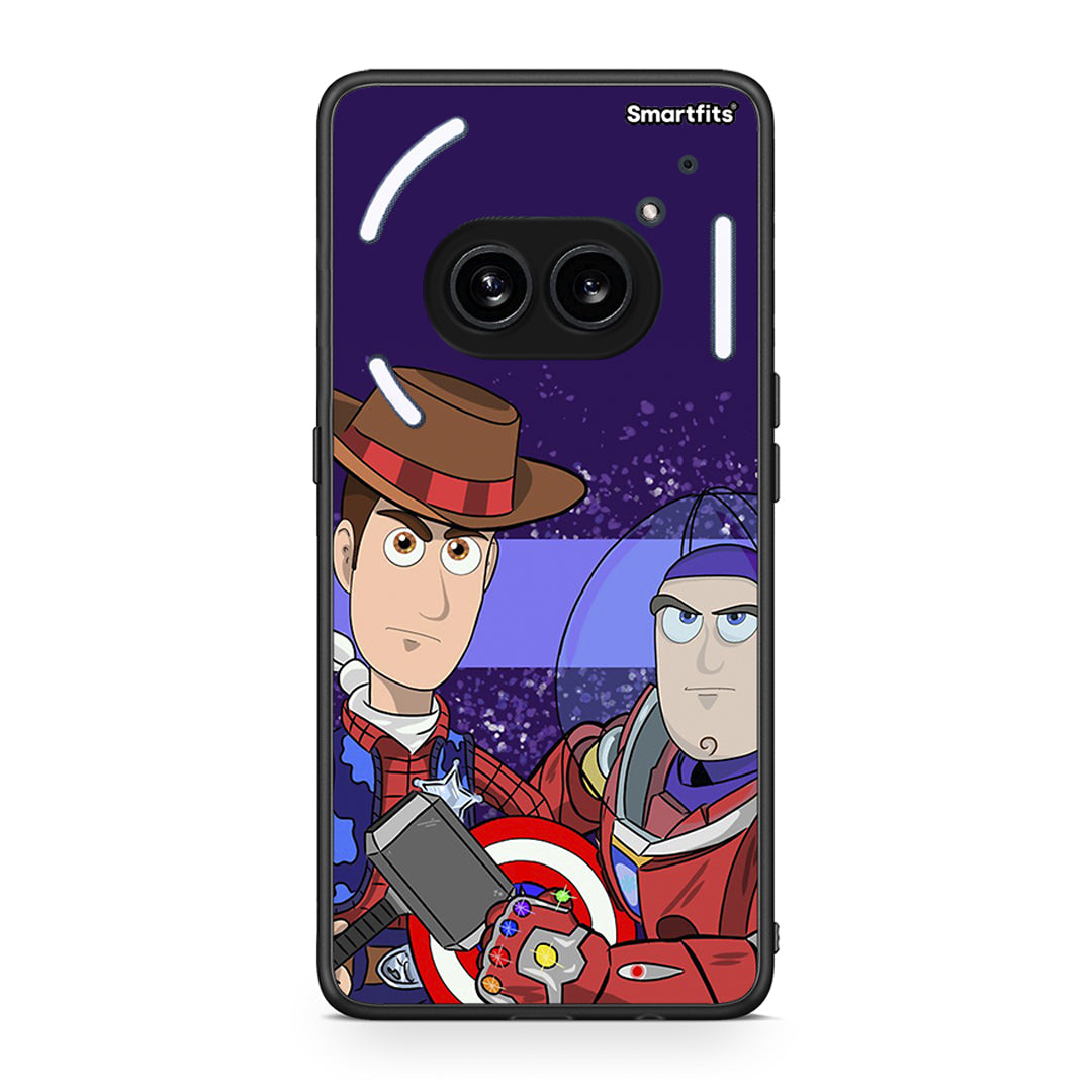Nothing Phone 2a Infinity Story θήκη από τη Smartfits με σχέδιο στο πίσω μέρος και μαύρο περίβλημα | Smartphone case with colorful back and black bezels by Smartfits
