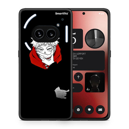 Θήκη Nothing Phone 2a Itadori Anime από τη Smartfits με σχέδιο στο πίσω μέρος και μαύρο περίβλημα | Nothing Phone 2a Itadori Anime case with colorful back and black bezels