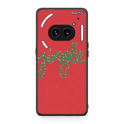 Nothing Phone 2a Jingle Xmas θήκη από τη Smartfits με σχέδιο στο πίσω μέρος και μαύρο περίβλημα | Smartphone case with colorful back and black bezels by Smartfits